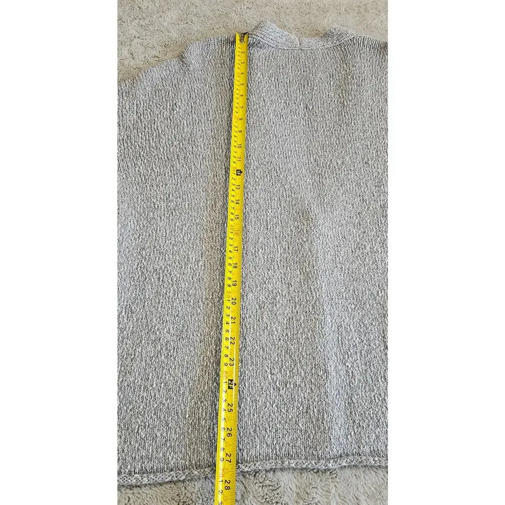 Eileen Fisher Cardigan Sweater 68% Alpaca, Button Front, Gray, NWT $368, Sz XL